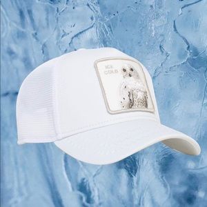 Goorin Bros The Farm Trucker White Owl Cold As Ice SnapBack Hat Limited Edition